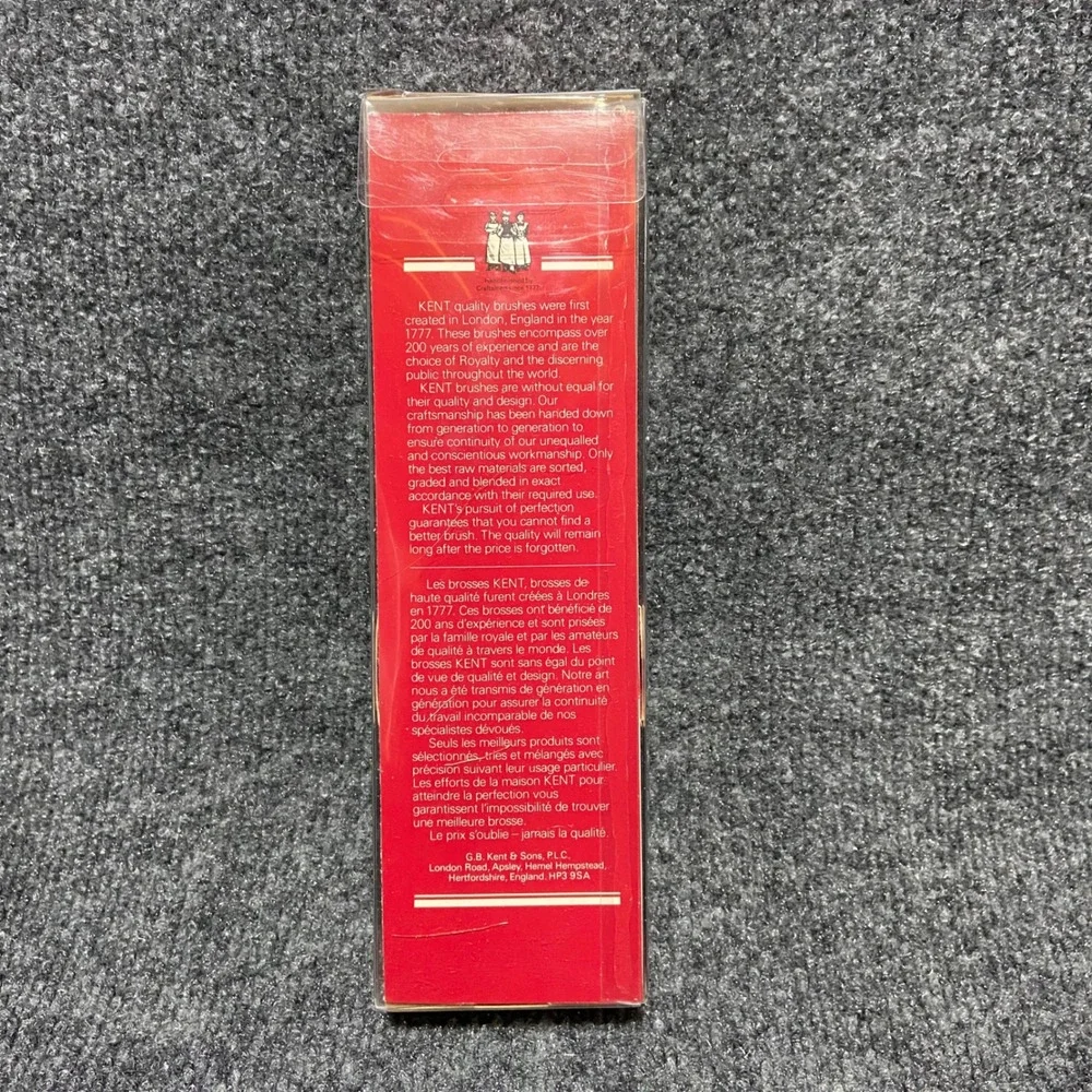 Kent OG4 VTG Mens‎ Grooming Real Bristle Beechwood Hair Brush Made in England